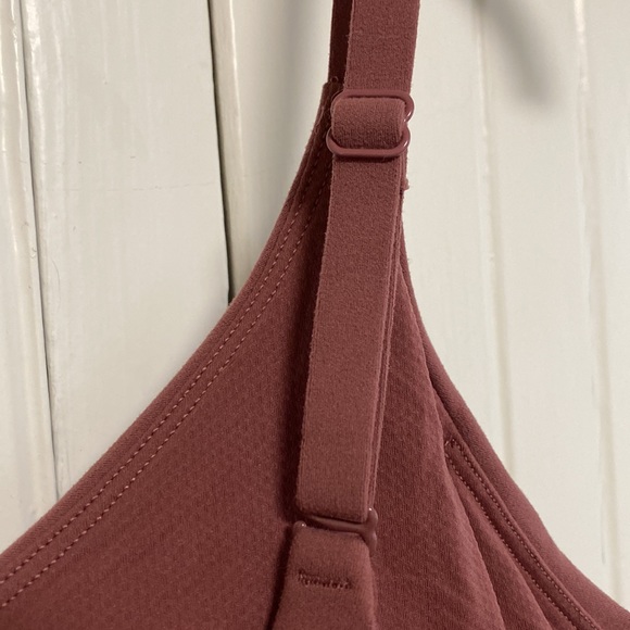Athleta Elation Longline Sports Bra , XL in Mauve Rose color FREE SHIPPING - Picture 3 of 5